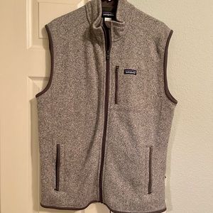 XL Mens better sweater fleece vest in Stonewash